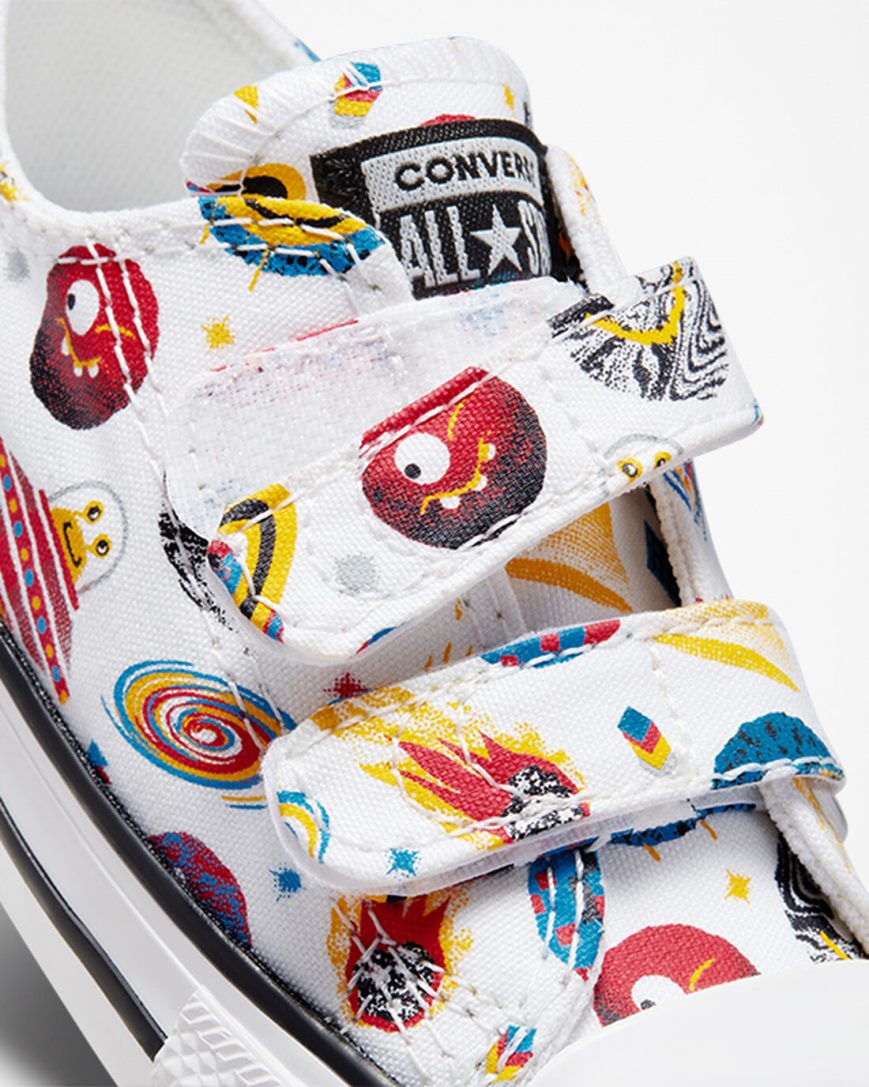 Girls' Converse Chuck Taylor All Star Easy-On Space Cruiser Low Top Shoes White / Red | AU E4C08D